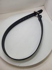 New Harness Black Leather Buckle Belt - 86101 by Cintas - Mens Med Black 34-36