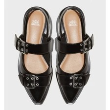 Women's Peyton Double Buckle Slingback Flats W/ Memory Foam Insole Wild Fable
