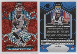 2024 Panini Mosaic Red Sparkle Prizm Bryce Young #29