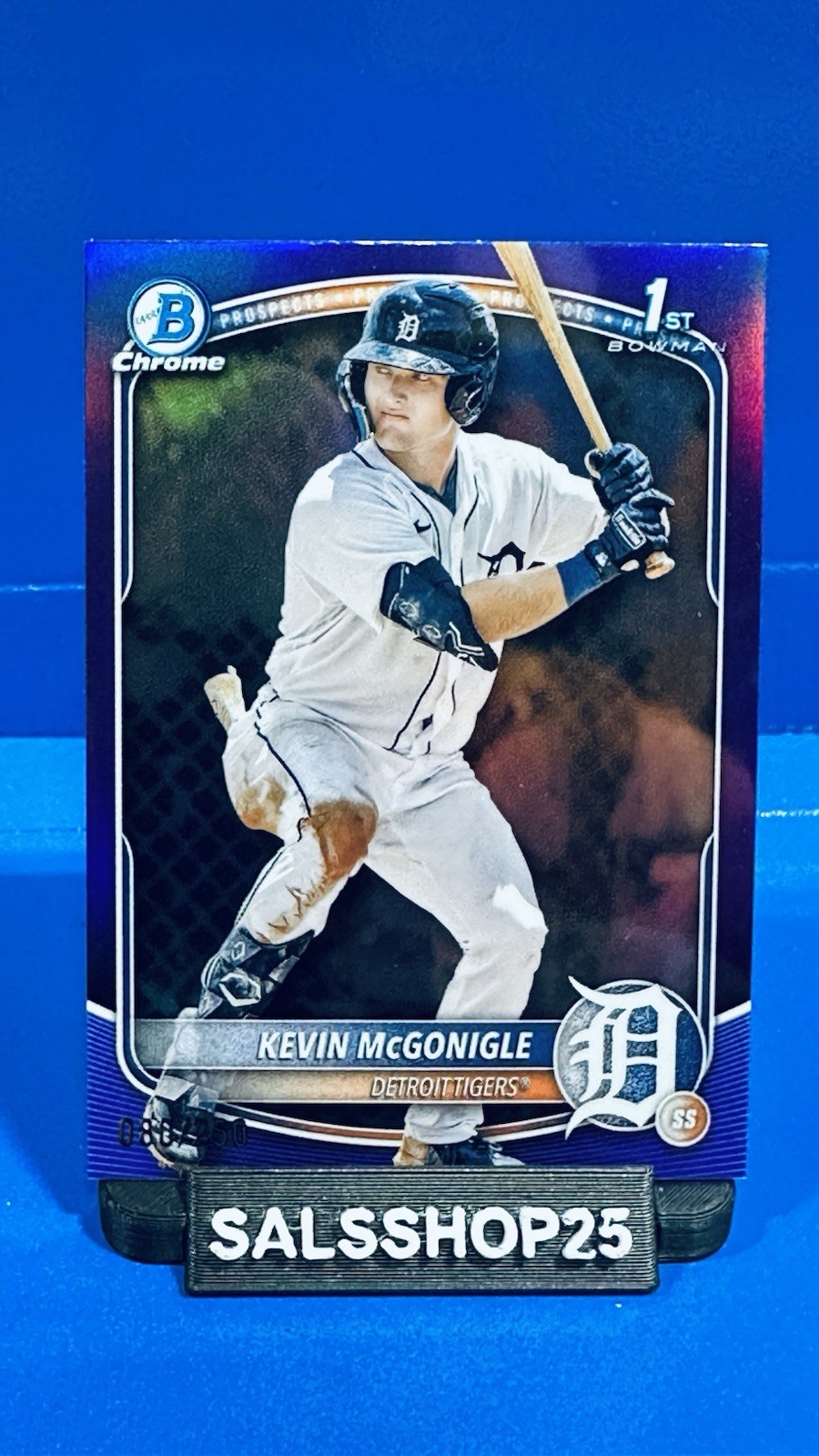 2025 Bowman Chrome 1st Prospects Kevin McGonigle #BCP-79 Purple Refractor /250