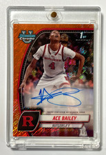 ACE BAILEY 2024 Bowman U Chrome 1st ROOKIE/Auto Orange 49/65 UTAH JAZZ - Rare!!!