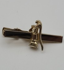 Vintage Tie Clip Pump Well w/ Moving Articulated Jointed THandle Anson Gold Tone