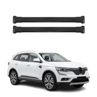 DachträGer GrundtäGer FüR Renault Koleos Mk2 2016-2024 75Kg Alu Schwarz 2 Tlg