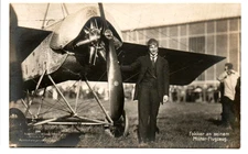 Vintage WWI Era Postcard Anthony Fokker Military Aircraft M5 Monoplane Germany