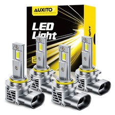 4PCS AUXITO HB3 9005 9006 LED Headlight HB4 CANBUS Bulb White 6500K Super Bright