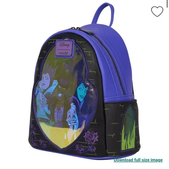 Loungefly Disney Villains Exclusive Stained Glass Glow Mini  display picture 3