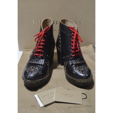 Burberry Women's Sz EU 36 US 5.5 Black Antrim 60 Clog Ankle Boots