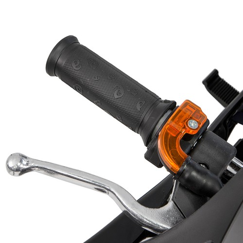 Ride-On per Bambini Adolescenti Gas Pocket Bike Mini Sedile Imbottito Moto, Fiamma Gialla - Foto 4 di 5