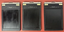 3x Graphic Riteway 4x5 sheet film holders #1284  Graflex