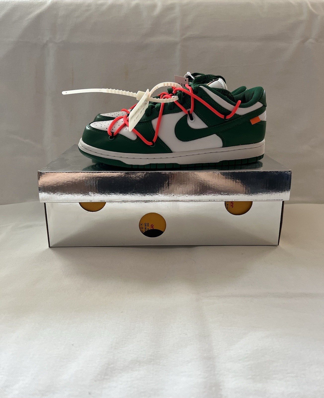OFF WHITE X NIKE Nike x Off White Dunk Low verde pino UK6 US6.5