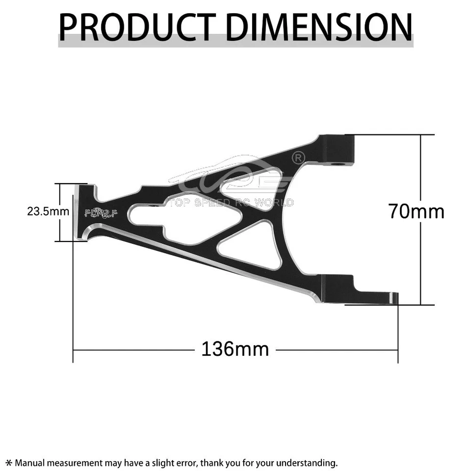 CNC Aluminium-Schwingungsdämpfungs-Halterung für RC 1/5 HPI Baja Rovan 5B 5T 5SC - Bild 3 von 4