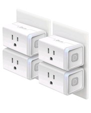 Smart Wi-Fi Outlet Plug Works With Alexa / Google / Home Voice Control - 4 Pack