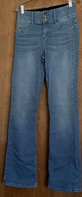 Laurie Felt Jeans Womens ST Blue Wash Mid Rise Silky Curve Bootcut Small 28X33.5