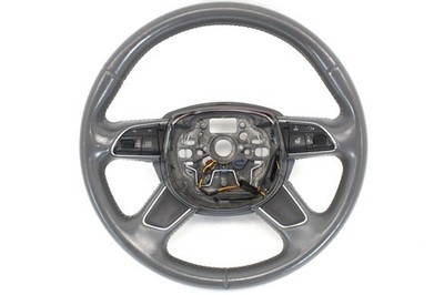 2012-2015 AUDI A6 S6 A7 S7 4-Spoke Heated Leather Steering Wheel OEM Gray #4174