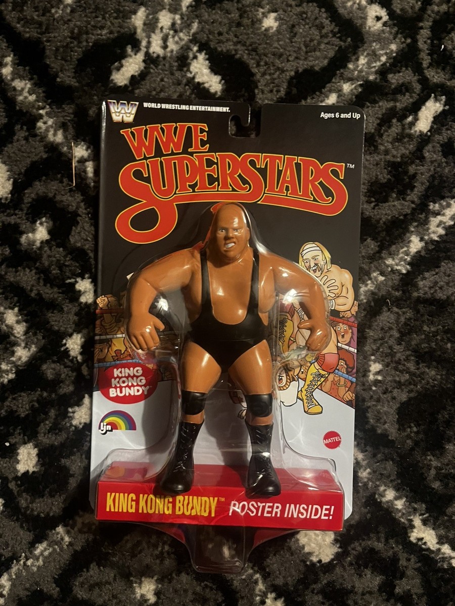 LJN WWE Superstars Series 2 King Kong Bundy 8” Black Card Retro