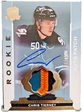 2014-15 Upper Deck The Cup 007/249 Chris Tierney #159 RPA Rookie Patch Auto RC