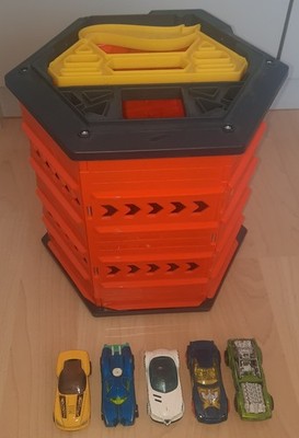 Hot Wheels_2 in 1_Spielset & Aufbewahrungsbox_inkl. 5 Autos