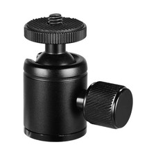 Mini Metal Tripod Head Adapter Ball Head Aluminum Alloy With 1/4 Inch Screw And