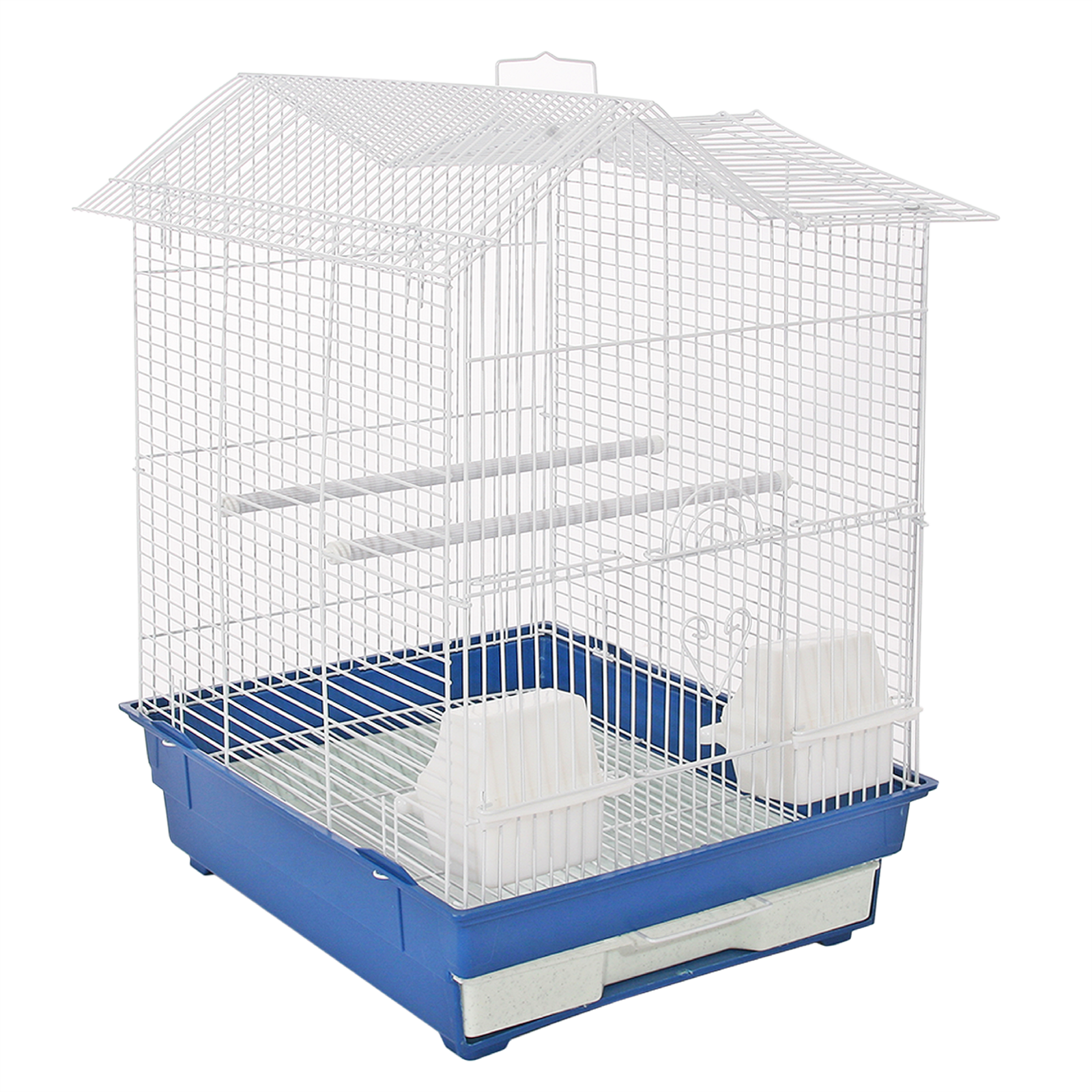 KCT SANTIAGO PLUS BLUE MEDIUM BIRD CAGE SMALL EXOTIC PET CANARY BUDGIE FINCH