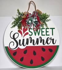 SUMMER 22 Watermelon Sweet  Summer Door Hange...