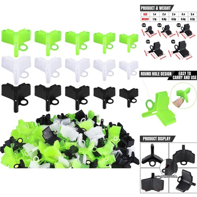 #ad 300 Pcs Treble Hook Covers 5 Sizes Fishing Hook Protectors Safety Bonnets Guard $30.95