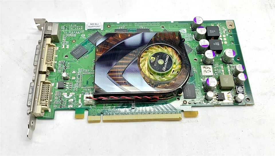 NVIDIA Quadro FX 1500 256MB GDDR3 G71 Video Graphics Card PCI-E 412834-001 2*DVI - Image 2 of 4