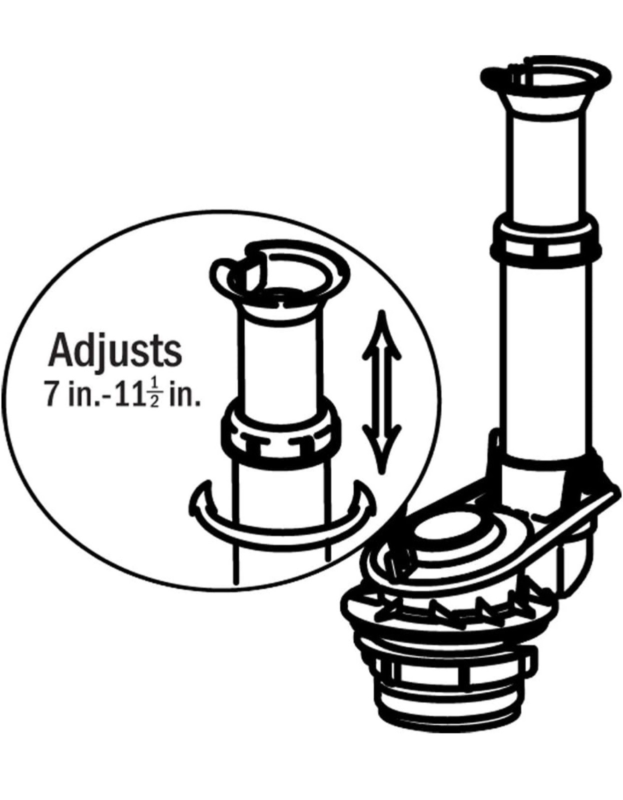 Korky Universal Complete 4010 Toilet Repair Kit - Fill/Flush Valve - Bowl Gasket