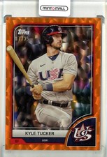 2023 Topps World Baseball Classic Kyle Tucker Orange Cracked Ice 07/25 Team Usa