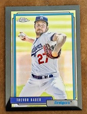 2021 Topps Chrome 1992 Redux Black  /25 T92-23 Trevor Bauer Los Angeles Dodgers