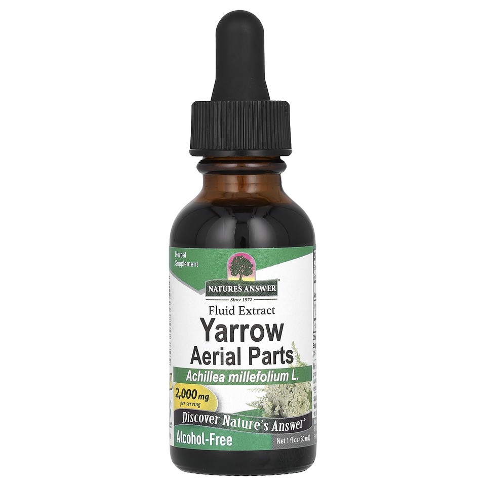 Nature s Answer Yarrow Alcohol-Free 2 000 mg 1 fl oz 30 ml Alcohol-Free,