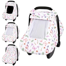 Pea Pod Car Seat Cover Baby, Infant Car Seat Canopy Covers with 2 Layers Wind...