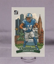 Custom Downtown Card Amon-Ra St. Brown Lions Metal 8"x12" DT8