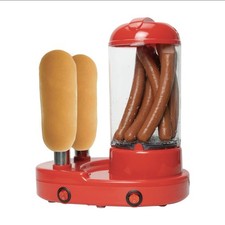 Treat Factory Hot Dog Maker Combination Electric Steamer and Bread Roll...