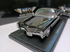 Neo 1/43 Scale Cadillac Fleetwood 75 Limousine 1966 Black Resin car model
