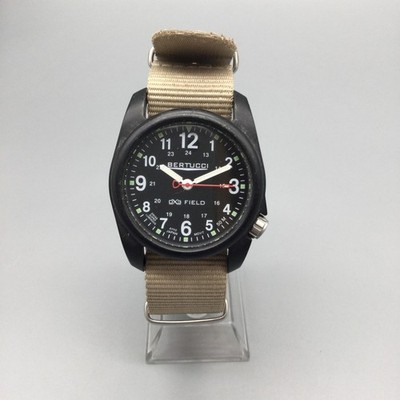 Bertucci A-2R DX3 Field Watch Men 38mm Black Dial 50M New Battery
