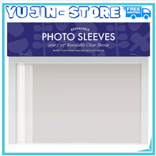 5X7 Photo Sleeves 200 Count  Crystal Clear Archival Plastic Sleeves with Self
