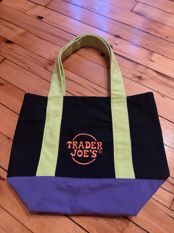 Trader Joe's Halloween Special Edition Colorblock Reusable Tote Bag Shopping Bag