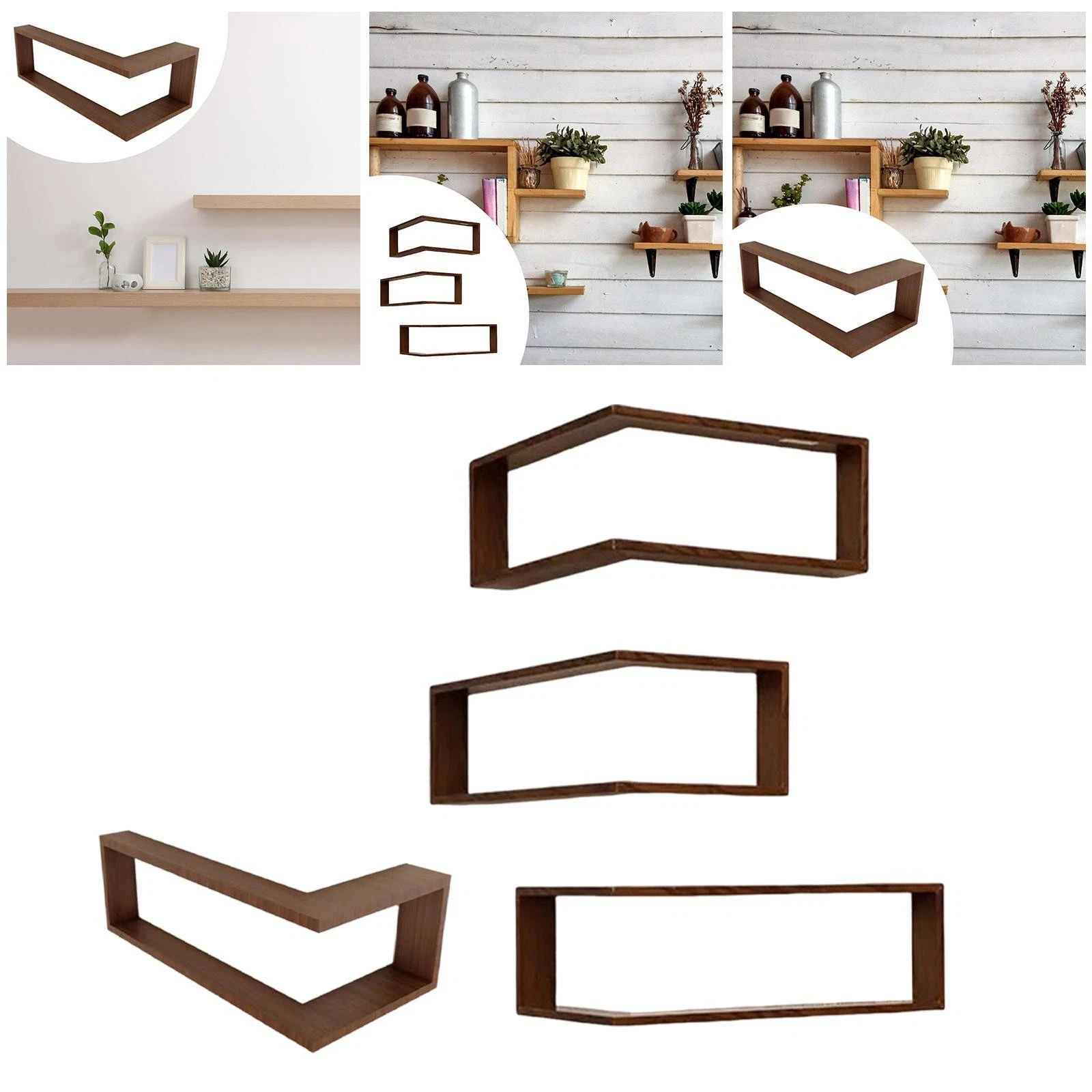 Corner Wall Shelf Storage Rack Multifunctional Decorative Easy Installation Wall