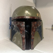 Custom Fiberglass Star Wars Boba Fett Helmet Adult Large Cosplay Halloween