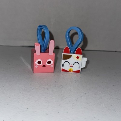 2024 McDonald's Happy Meal Pet Simulator Keychain Lot - Lucky Cat and Rabbit