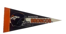 NFL Denver Broncos  Mini Pennant 4”x9" Wall Decor Flag Football Banner Lot#49