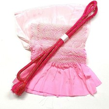 4215 Japanese Kimono Accessory Obiage and Obijime 2-piece Set Silk Shibori