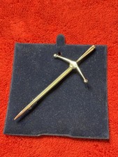 Vintage Chrome Scottish Sword Kilt Pin