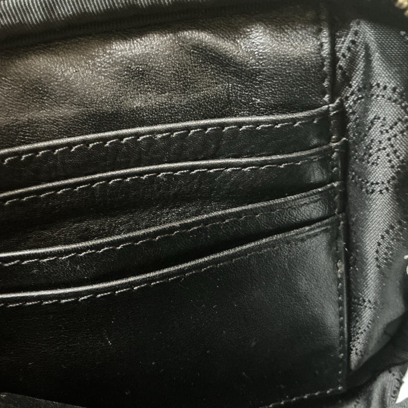 Michael Kors Animal Calf Hair Crossbody Bag Gold Chain Purse Black Leather MK thumbnail 12