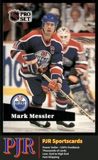 Mark Messier 1991-92 Pro Set French #74 Edmonton Oilers