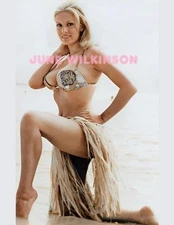 JUNE WILKINSON #1 BEAUTIFULLY COLORIZED PHOTO 11 X 8.5 FREE SHIPPING