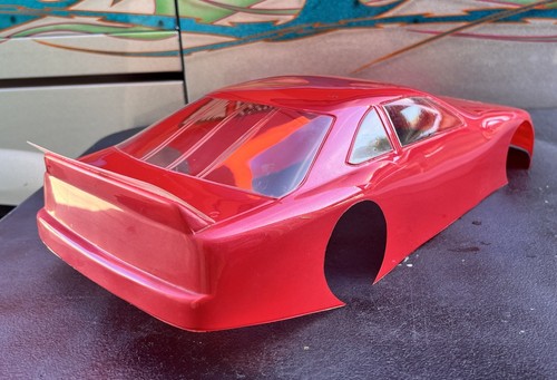 BoLink RC 1:10 1989 Ford Thunderbird Stock Car CUSTOM RED Body Shell NEW Oval - Picture 9 of 14