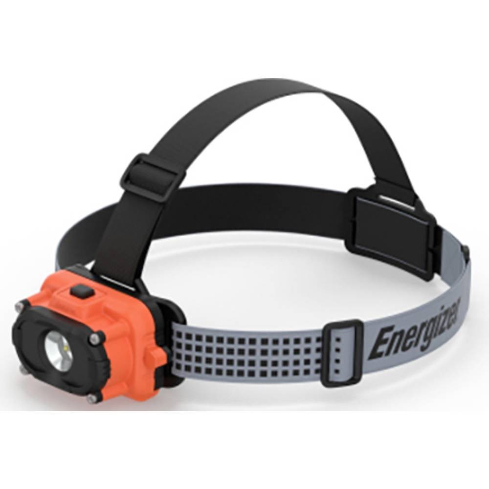 Lampe frontale Energizer E301380800 étanche IP67 orange et gris pour éclairage mains libres