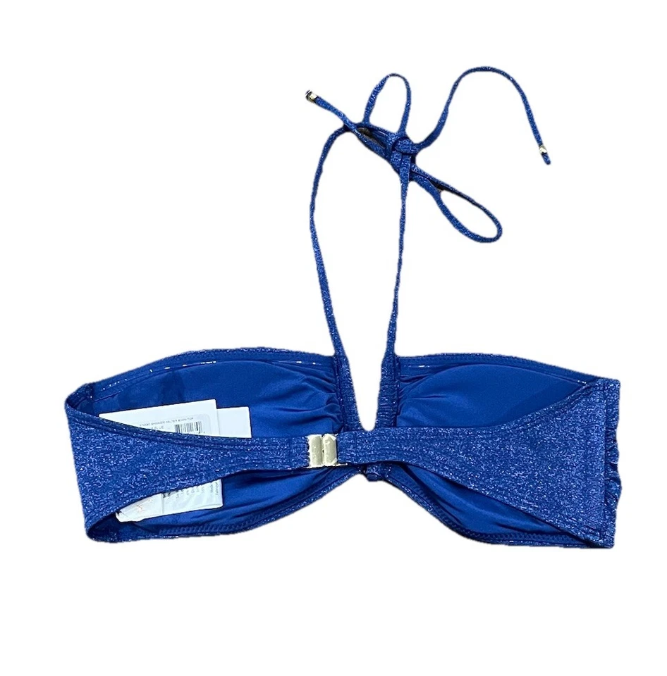 Traje de baño para mujer Milly Cabana azul brillante halter talla pequeña (P) Foto 2 de 4