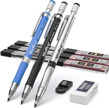 11 Pieces Colors 2mm Mechanical Pencil Set, 3 PCS Carpenter Drafting Pencil 2.0 